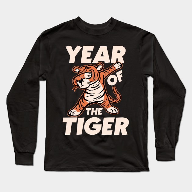 Year Of The Tiger Chinese New Year 2022 Long Sleeve T-Shirt by TheAparrelPub